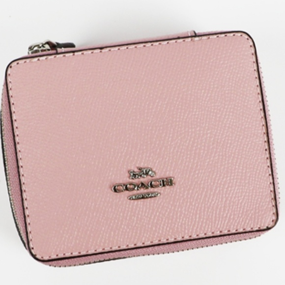 Coach Handbags - COACH CROSSGRAIN LEATHER JEWELRY BOX- NWT